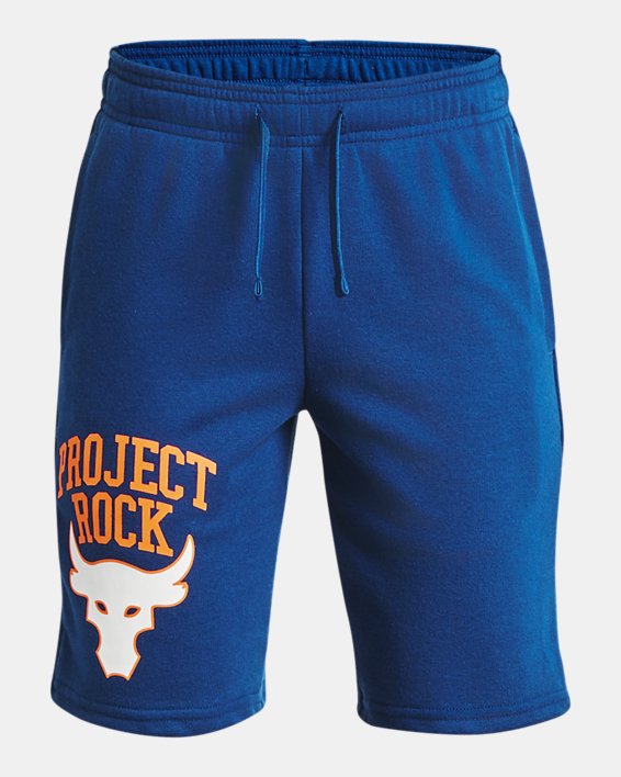 Boys' Project Rock Terry Brahma Bull Shorts, Blue, pdpMainDesktop image number 0